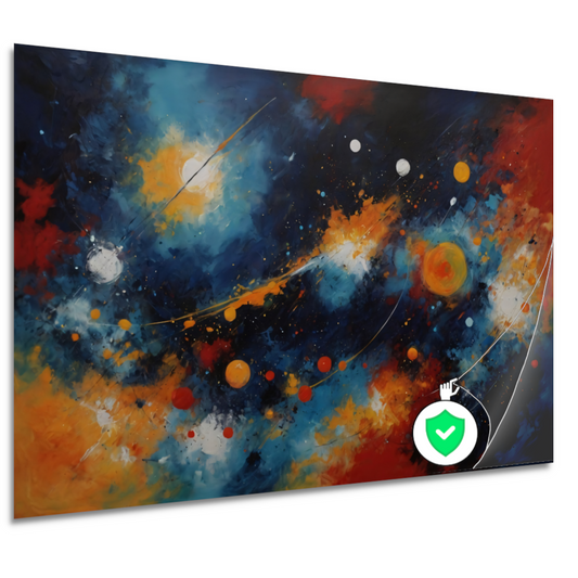 Dans der Kleuren in Kosmisch Licht poster