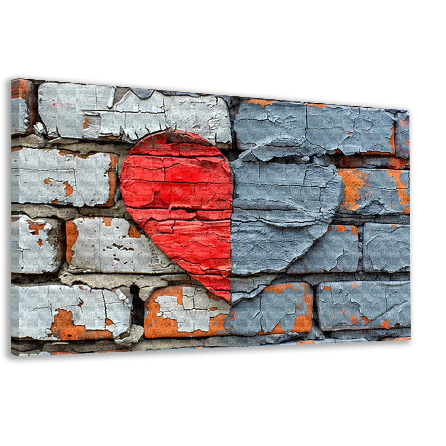 Straatkunst Hart Muurschildering canvas