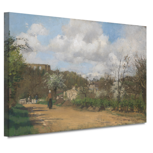 Uitzicht vanaf Louveciennes - Camille Pissarro canvas