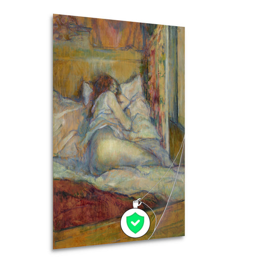 Het bed - Henri de Toulouse-Lautrec poster