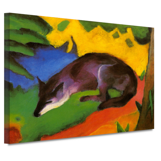 Blauwe Zwarte Vos - Franz Marc canvas