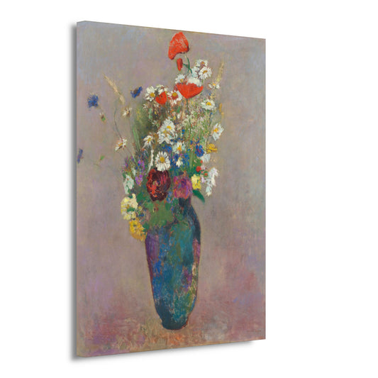 Vaas met bloemen - Odilon Redon canvas