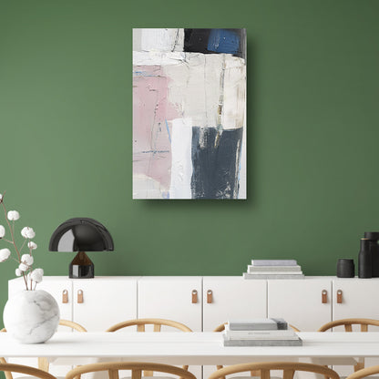 Abstract minimalistisch schilderij van een piano poster
