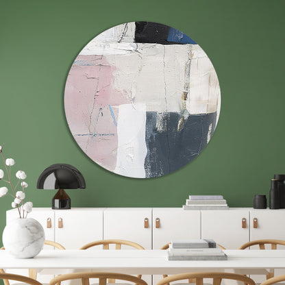 Abstract minimalistisch schilderij van een piano forex muurcirkel