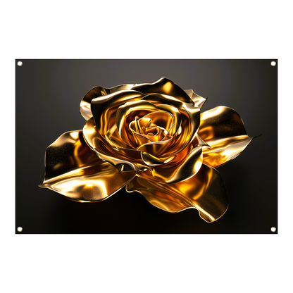 Prachtige Gouden Roos met Schitterende Glans tuinposter