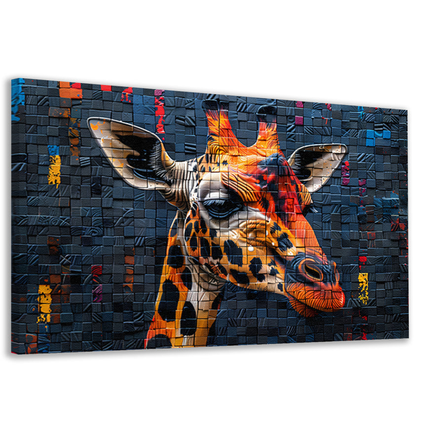 Giraffe Straatkunst Muurschildering canvas