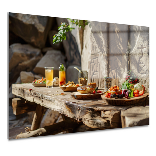 Minimalistisch Stilleven met Eten acrylglas