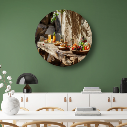 Minimalistisch Stilleven met Eten forex muurcirkel
