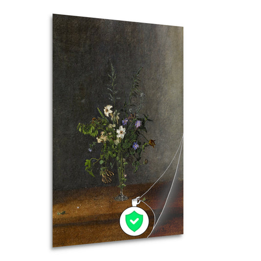 Vaas met bloemen - Léon Bonvin poster