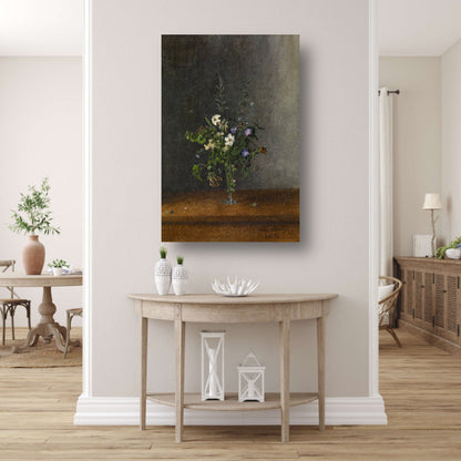 Vaas met bloemen - Léon Bonvin poster