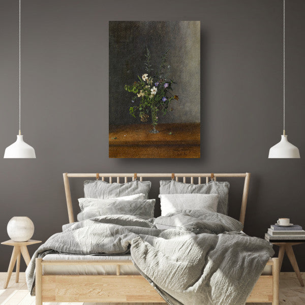 Vaas met bloemen - Léon Bonvin poster