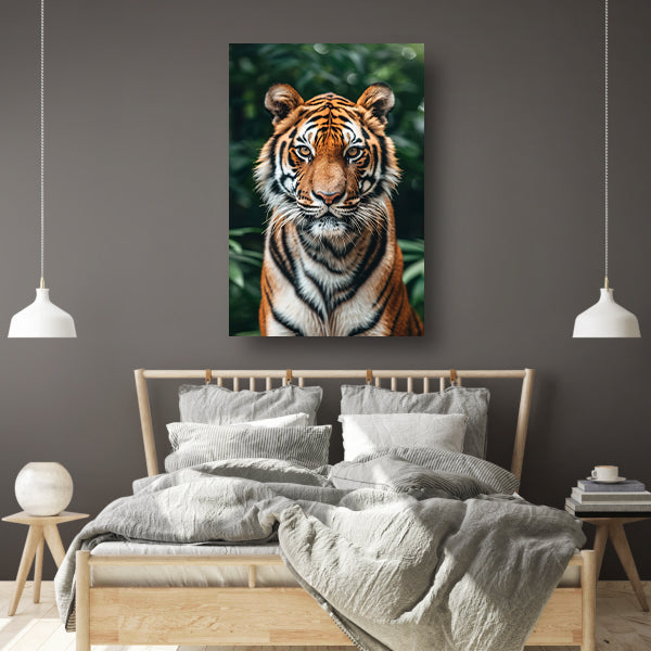 Portret van een Tijger in het wild canvas