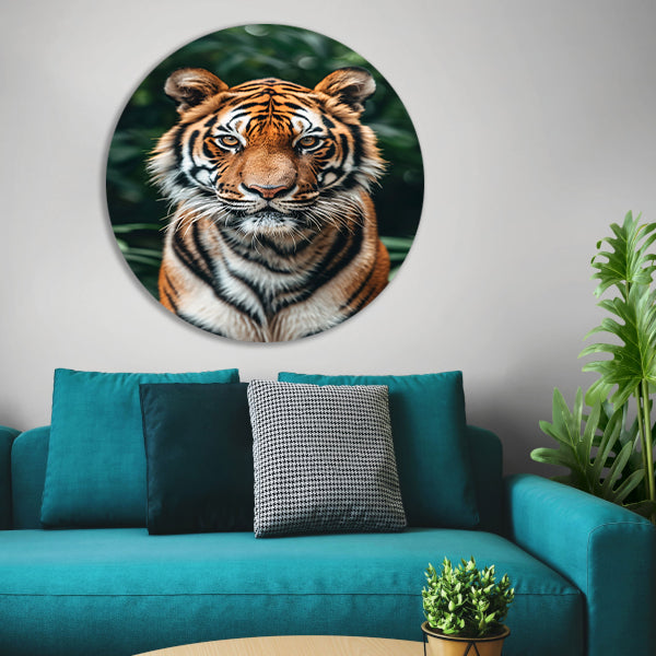 Portret van een Tijger in het wild forex muurcirkel