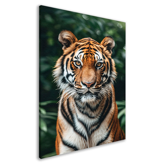 Portret van een Tijger in het wild canvas