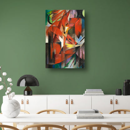De vossen - Franz Marc poster