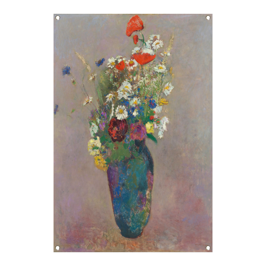 Vase with Flowers - Odilon Redon tuinposter