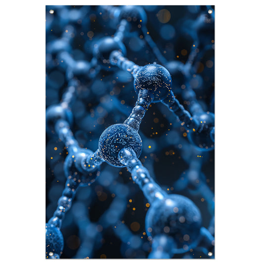 Abstract Moleculaire Dans tuinposter