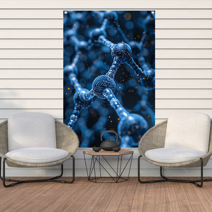 Abstract Moleculaire Dans tuinposter