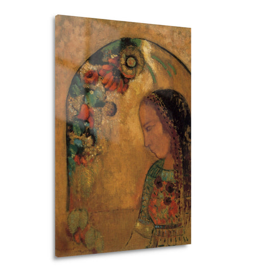 Dame van de bloemen - Odilon Redon Acrylglas