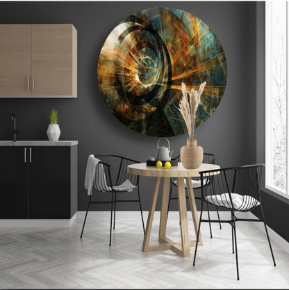 Abstracte geldstroom forex muurcirkel