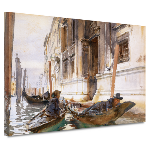 De siësta van de gondeliers - John Singer Sargent canvas