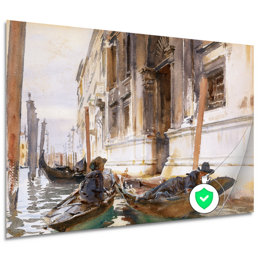 De siësta van de gondeliers - John Singer Sargent poster