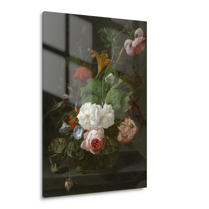 Bloemen in een glazen vaas - Rachel Ruysch Acrylglas