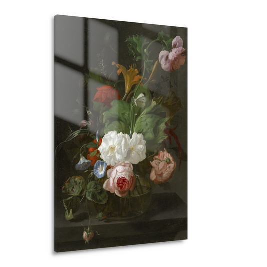 Bloemen in een glazen vaas - Rachel Ruysch Acrylglas