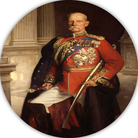 Frederick Sleigh Roberts, 1st Earl Roberts - John Singer Sargent aluminium muurcirkel