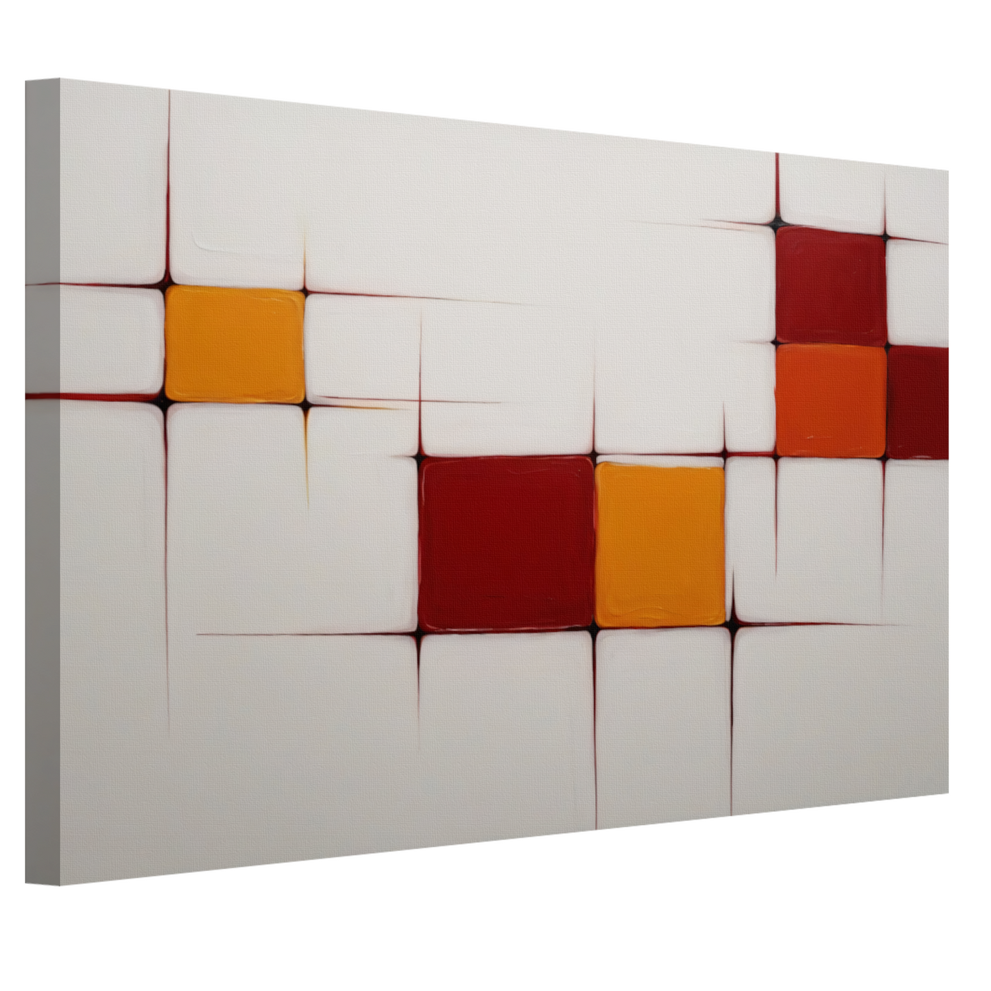 Abstract Minimalistisch Kleurenspel Canvas canvas
