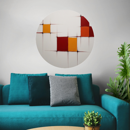 Abstract Minimalistisch Kleurenspel forex muurcirkel