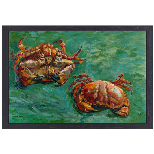 Twee krabben - Vincent van Gogh canvas met baklijst