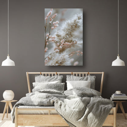 Zachte Pluimen en Takken in Neutraal Palet canvas