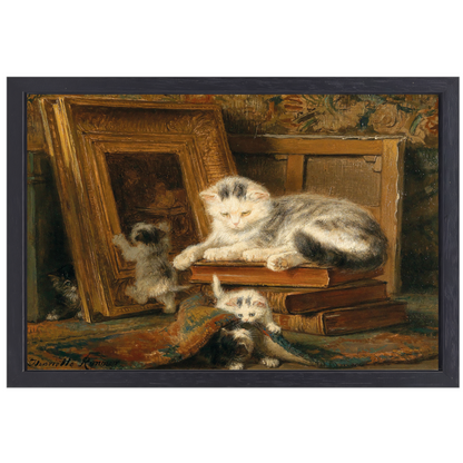 Verstoppertje - Henriette Ronner-Knip canvas met baklijst