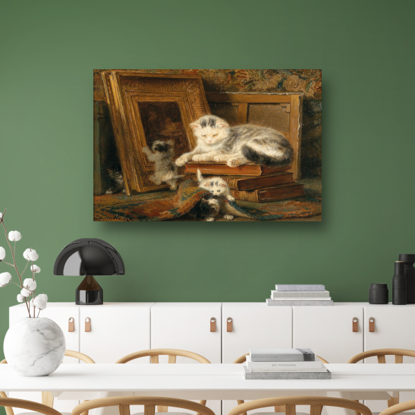 Verstoppertje - Henriette Ronner-Knip canvas met baklijst