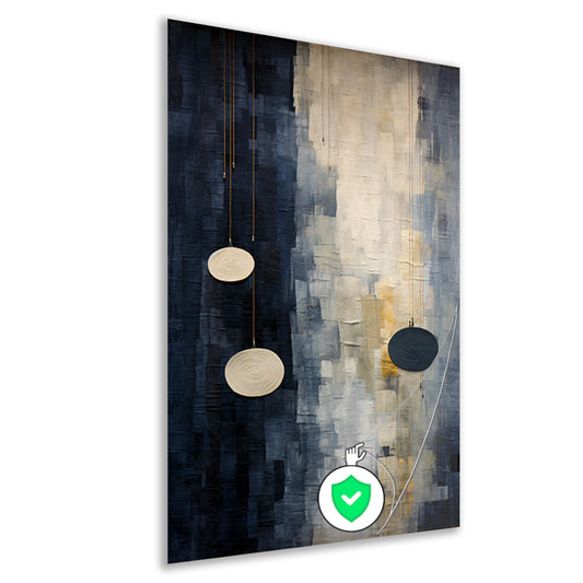 Drie cirkels, minimalistische muurdecoratie poster
