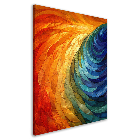 Kleurrijk abstract patroon kunstwerk voor interieur canvas