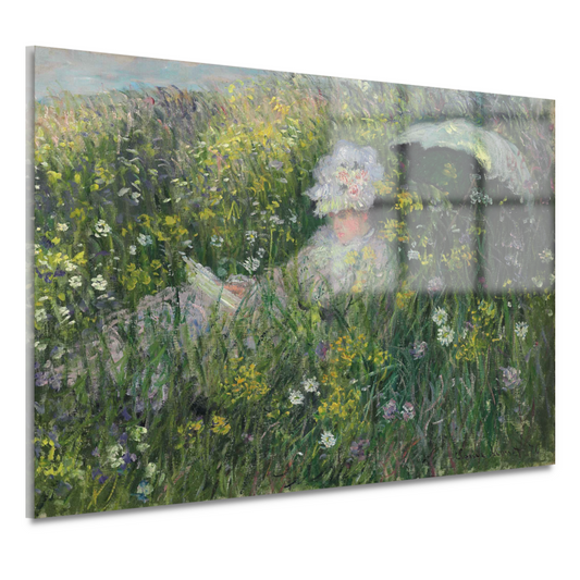 In de weide - Claude Monet acrylglas