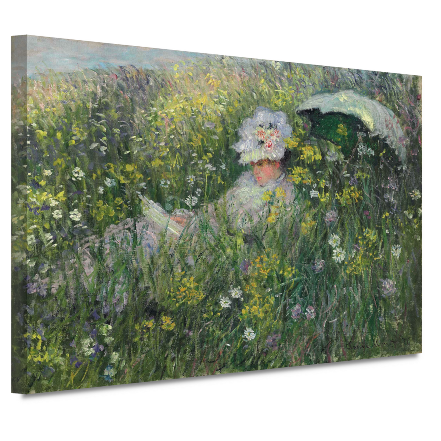 In de weide - Claude Monet canvas