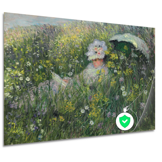 In de weide - Claude Monet poster