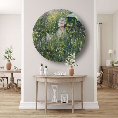 In de weide - Claude Monet forex muurcirkel