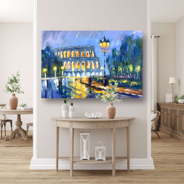 Colosseum Nachtlandschap canvas