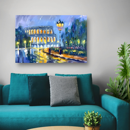 Colosseum Nachtlandschap canvas