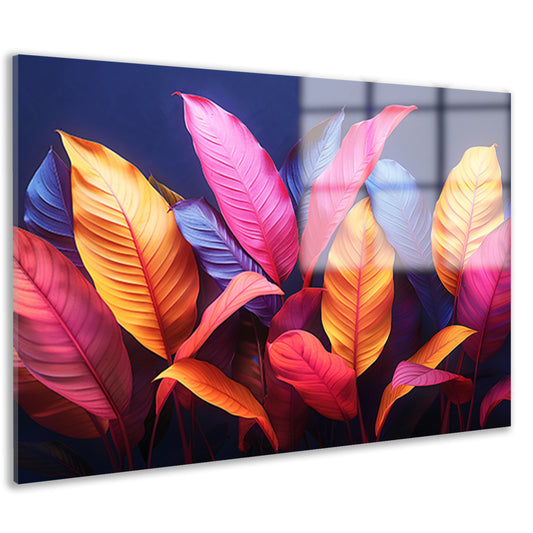 Abstract Bladeren Compositie acrylglas