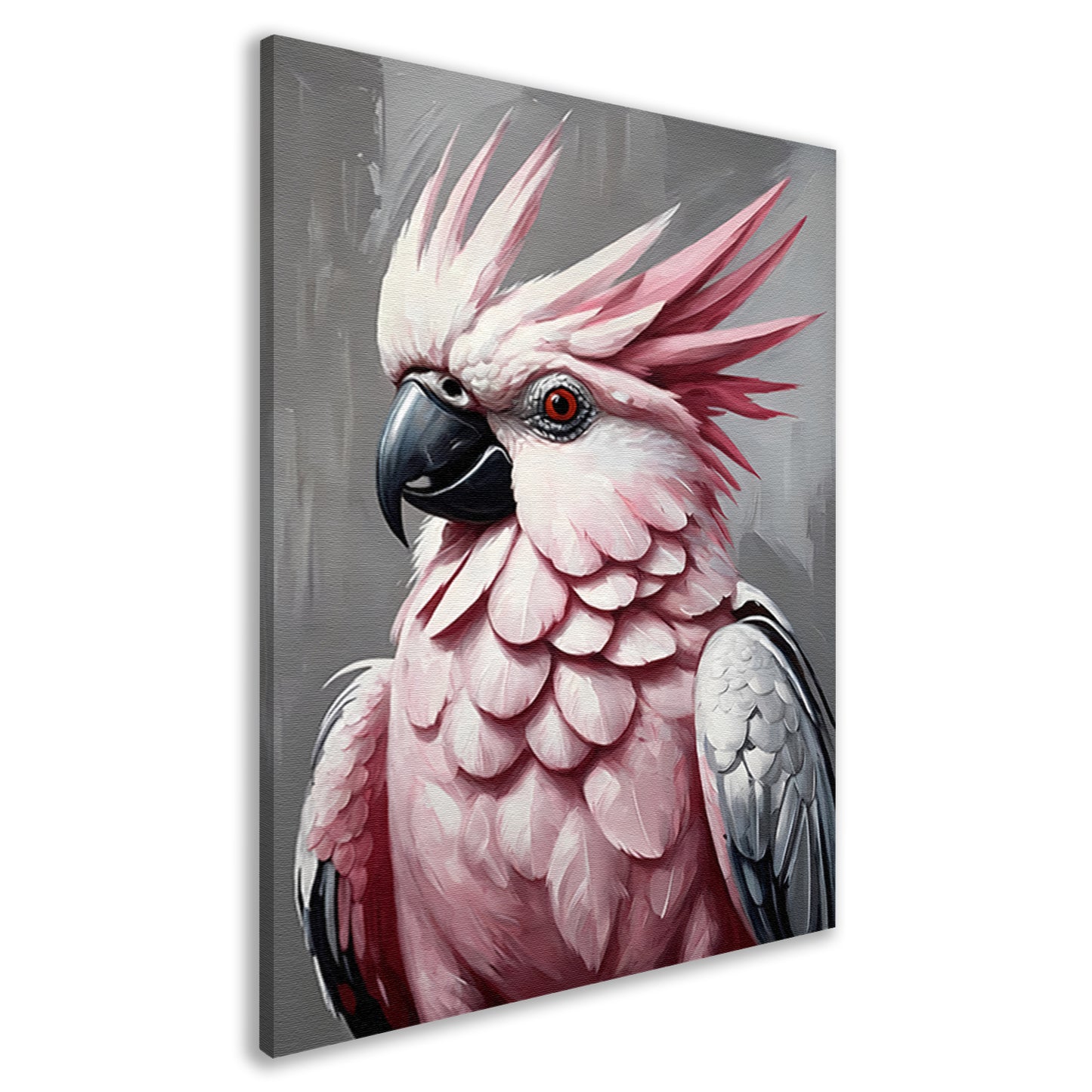 Roze kakatoe in artistieke moderniteit canvas