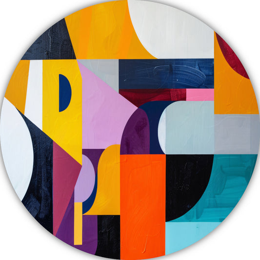 Primaire Kleuren in Abstracte Harmonie forex muurcirkel