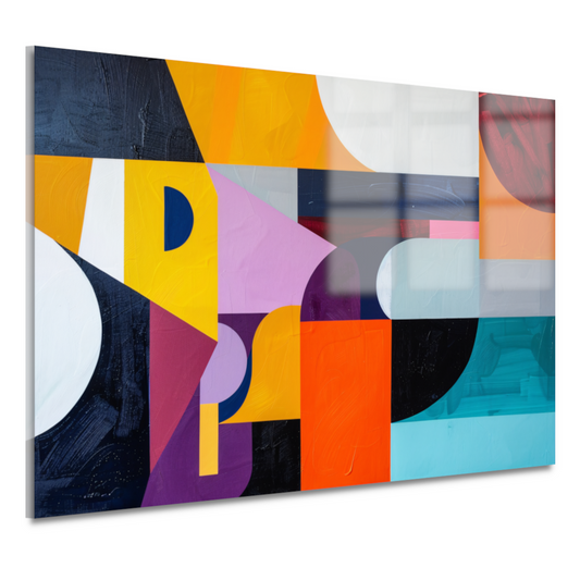 Primaire Kleuren in Abstracte Harmonie acrylglas