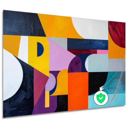Primaire Kleuren in Abstracte Harmonie poster