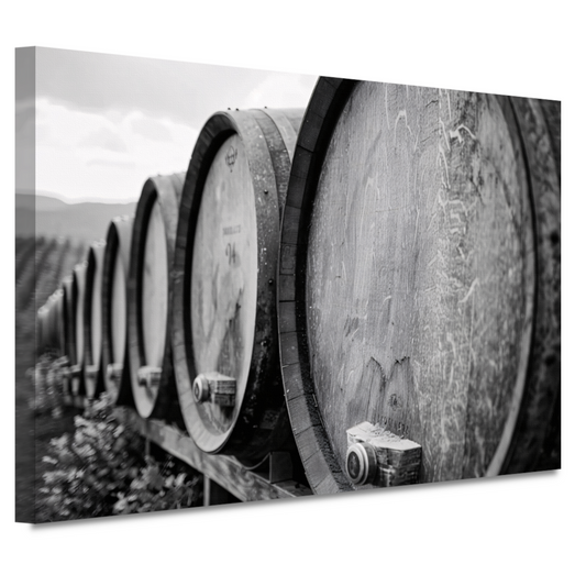Houten Vaten Stilleven canvas