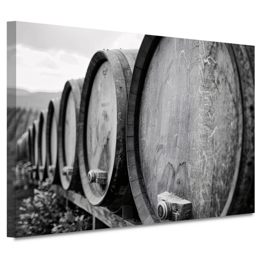 Houten Vaten Stilleven canvas